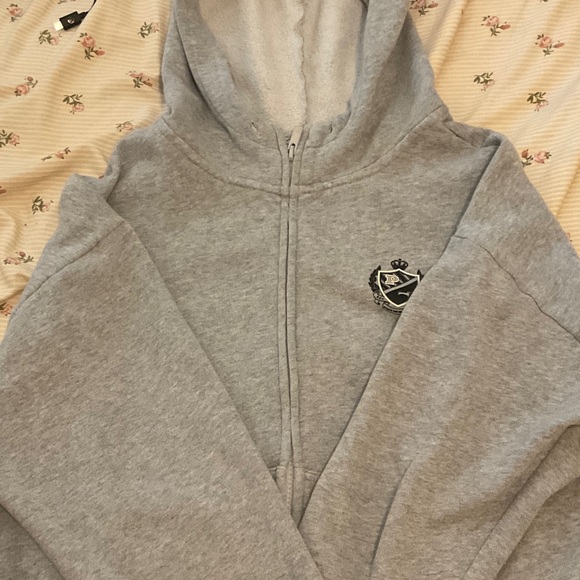 PINK Victoria's Secret Jackets & Blazers - PINK Victoria's Secret Light Gray Hoodie